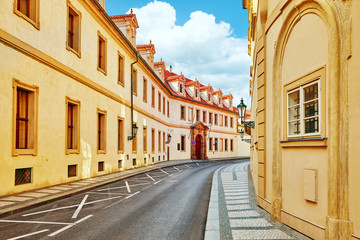 Quarters and streets on  Prague's Mala Strana(Lesser Town of Pra