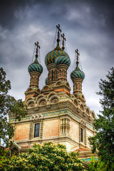 Fototapeta na wymiar Russian Orthodox church in Florence