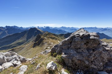 Alpenpanorama vom Nebelhorn