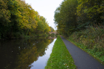 Walking along the canal path
