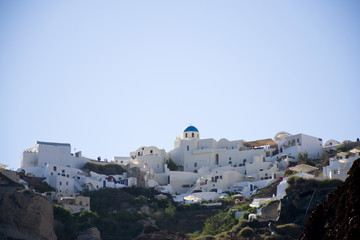 Beautiful scenic island of Santorini, Greece
