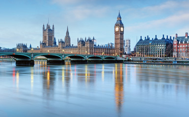 Fototapeta London - Big ben and houses of parliament, UK obraz
