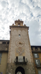 Fototapeta na wymiar Campanile in Bergamo città alta