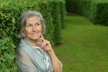 Fototapeta premium Nice elderly woman 