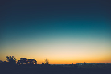 Beautiful sunset at a lake