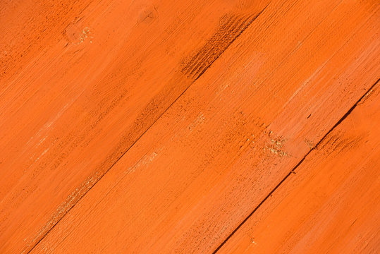 Fototapeta Vintage Orange Wood Board Painted Background