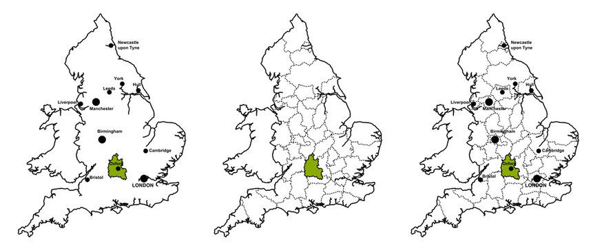 Oxfordshire Located On Map Of England