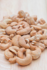 Cashew nuts.