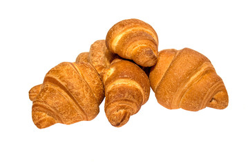 tasty croissant isolated on white background