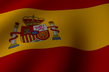 3d Spain flag
