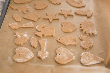 Baking christmas cookies


