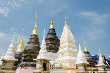 Naklejka premium Wat Baan Den , beautiful place of worship with religious teachings in Chiang Mai Thailand