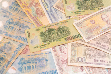 Fototapeta na wymiar Vietnamese banknote