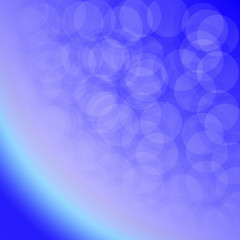 Abstract blue background - the atmosphere of the earth. Vector illustration.