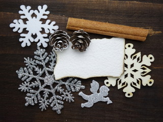 Xmas Decoration with white paper