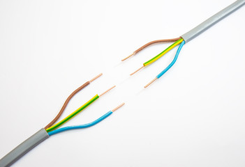 Cables that need to be connected.