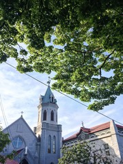 新緑とカトリック教会