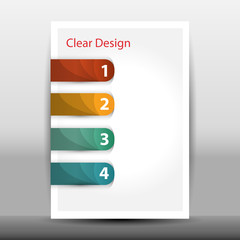 Illustration of modern design template