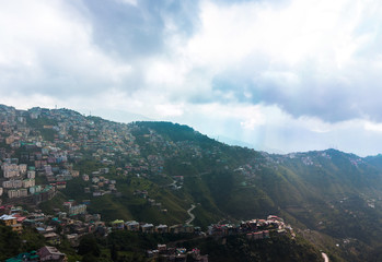 Fototapeta na wymiar High mountain village in Himalayas