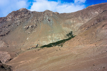 High mountain road in Himalayas