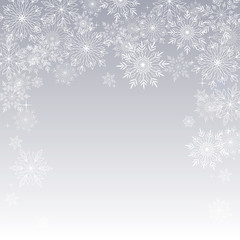 Fototapeta na wymiar Snowflakes background