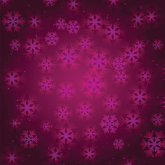 Naklejka na ściany i meble Christmas and New Year's background with snowflakes