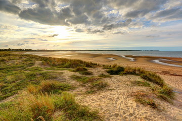 Schöner Sandstrand Rivedoux Plage