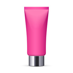 Pink Long Clean Tube Of Cream