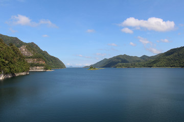 Vajiralongkorn dam at Khao Laem National Park in Kanchanaburi Province,Thailand.