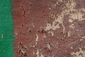 chipped paint on old concrete wall texture background