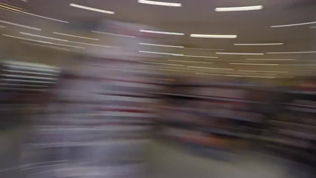 Spinning in Shopping mall 