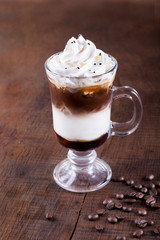 coffee and cream latte coffee