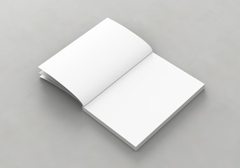 Katalog Buch offen weiß Vorlage