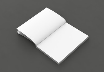 Katalog Buch offen weiß Vorlage