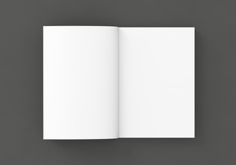 Naklejka premium Katalog Buch offen weiß Vorlage