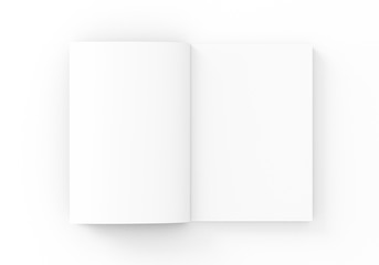 Katalog Buch offen weiß Vorlage