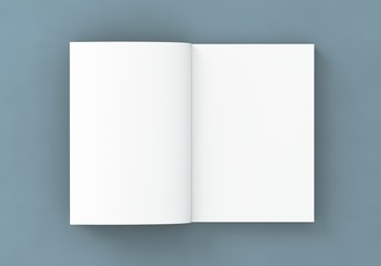 Katalog Buch offen weiß Vorlage