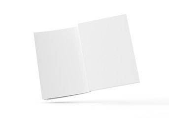 Katalog Buch offen weiß Vorlage