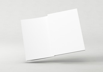 Katalog Buch offen weiß Vorlage