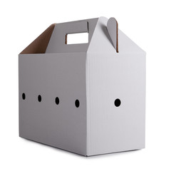 cardboard box isolated