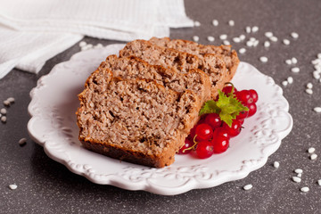 muffins with red currant