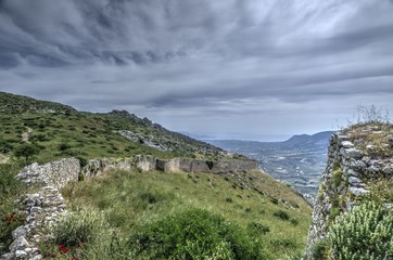 Acrocorinth in Greece