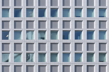 Facades and windows of a office building