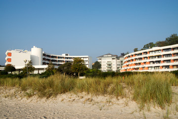 Obraz premium Oktober am Strand im Ostseebad Grömitz, Deutschland