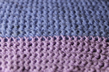 вязанный коврик