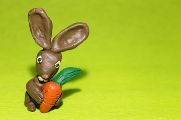 зайчик с морковкой