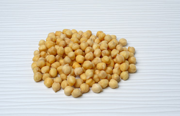 white chickpea on the table