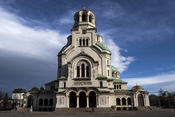Fototapeta na wymiar Church Aleksander Nevski, Sofia Bulgaria