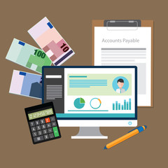 account payable accounting software money calculator application
