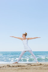 WOman practicing Yoga